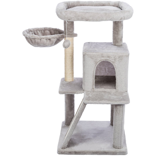KIZUNA Pepito | Árbol Rascador con Cueva, Hamaca y Cama para Gatos