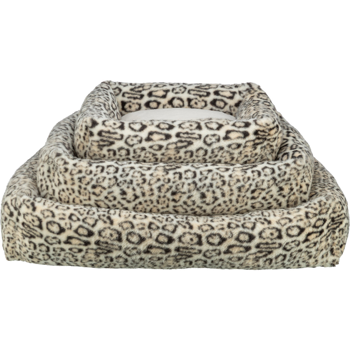 KIZUNA Leo | Cama de Felpa Suave con Diseño Leopardo
