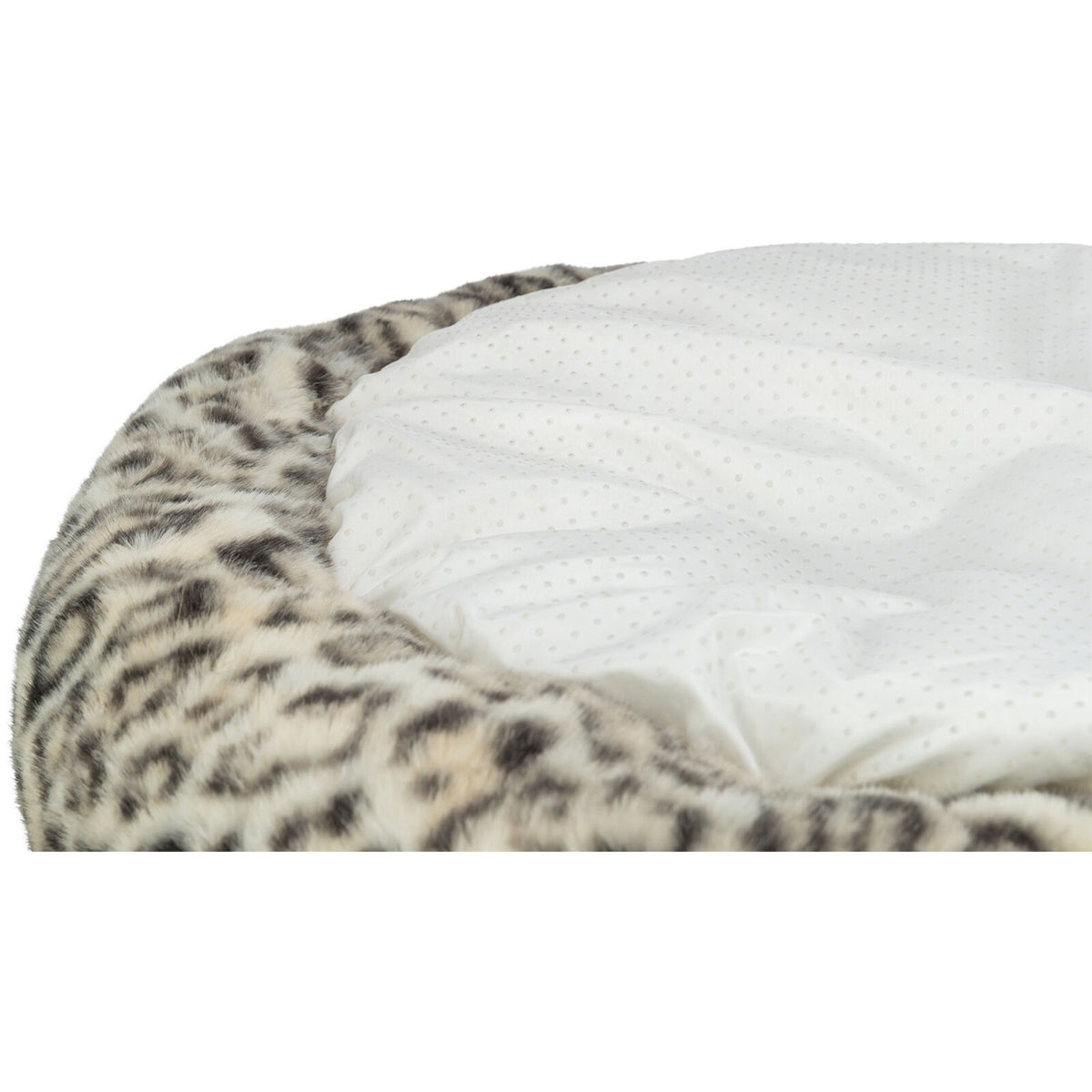 KIZUNA Leo | Cama Redonda de Felpa Suave