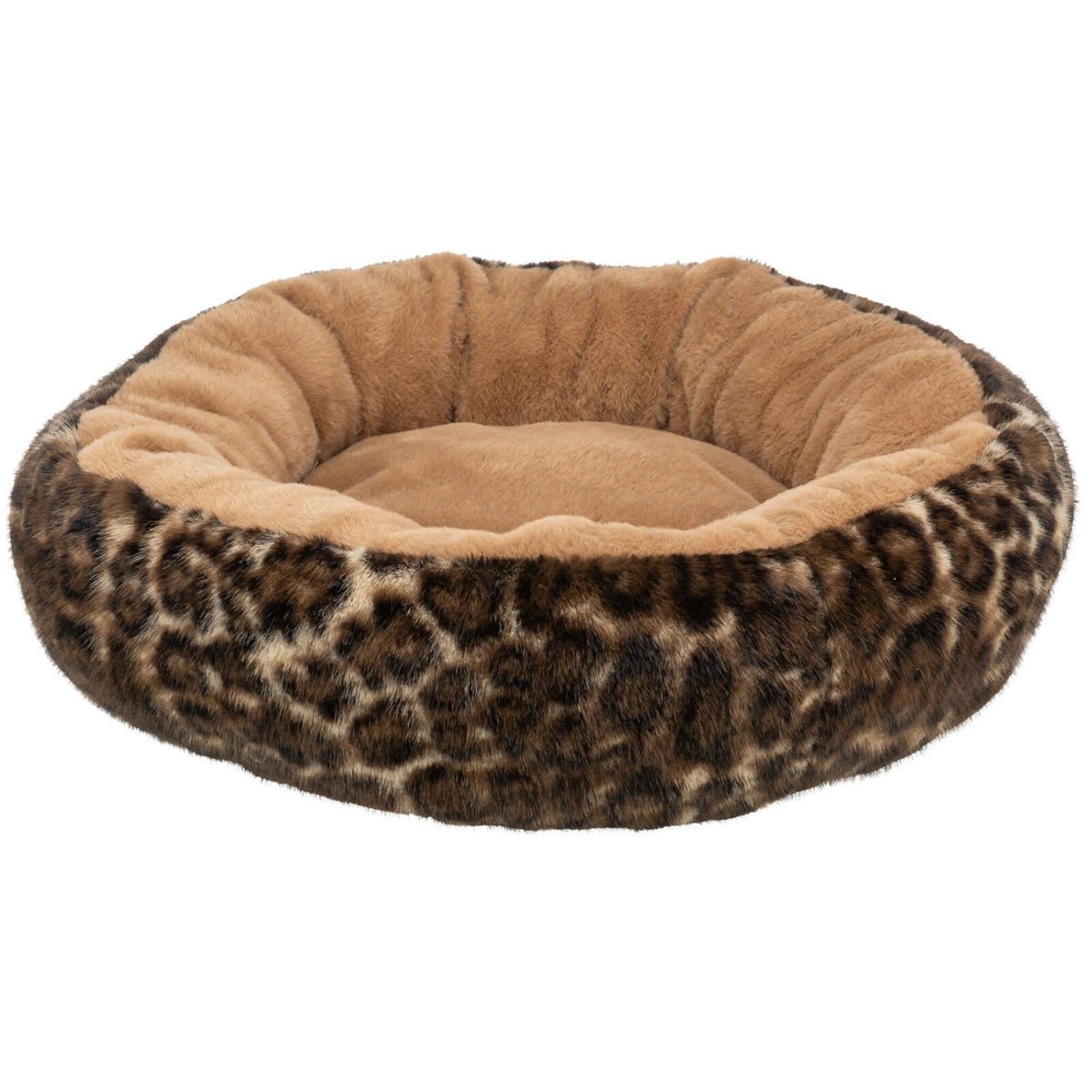 KIZUNA Leo Wild | Cama Redonda de Felpa Suave