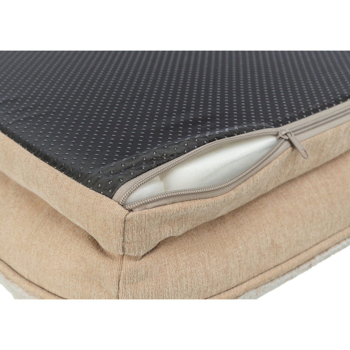 KIZUNA Lino Vital Beige | Cama Ortopédica Viscoelástica