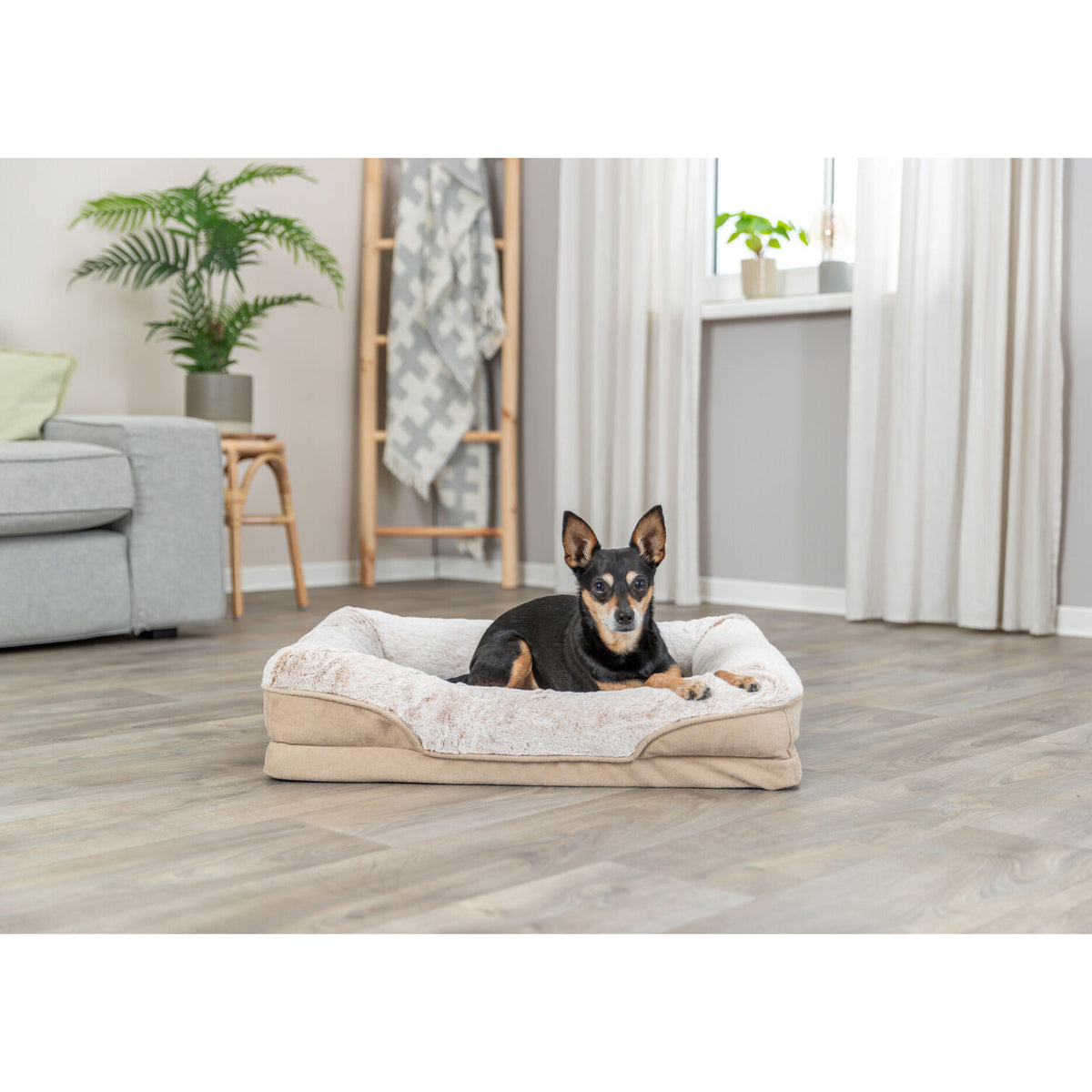 KIZUNA Lino Vital Beige | Cama Ortopédica Viscoelástica