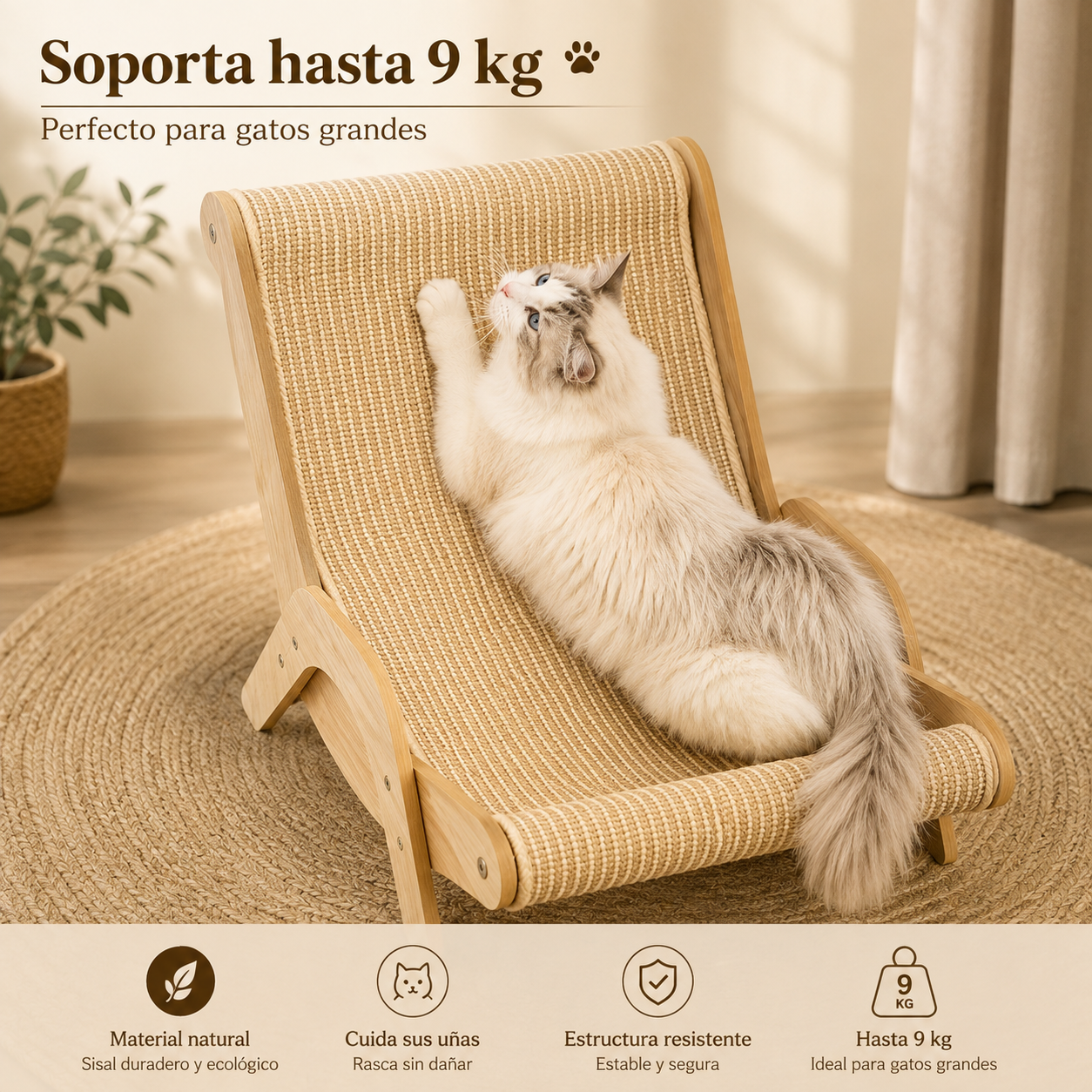 KIZUNA CatLounge | Rascador y Cama de Descanso