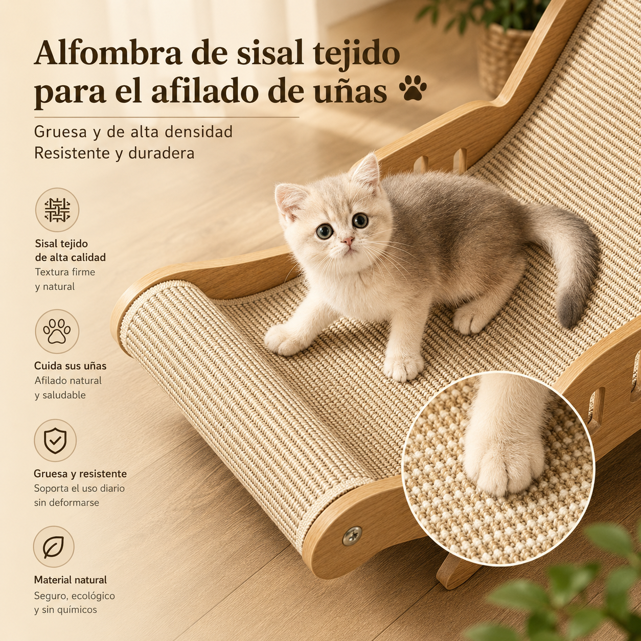 KIZUNA CatLounge | Rascador y Cama de Descanso