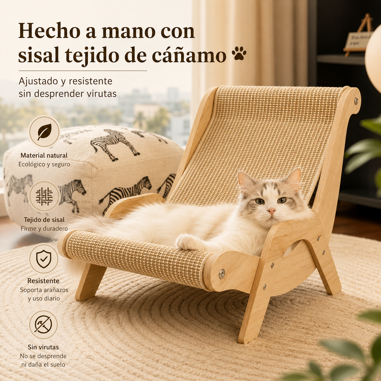 KIZUNA CatLounge | Rascador y Cama de Descanso