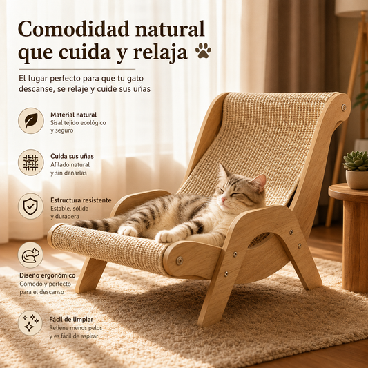 KIZUNA CatLounge | Rascador y Cama de Descanso