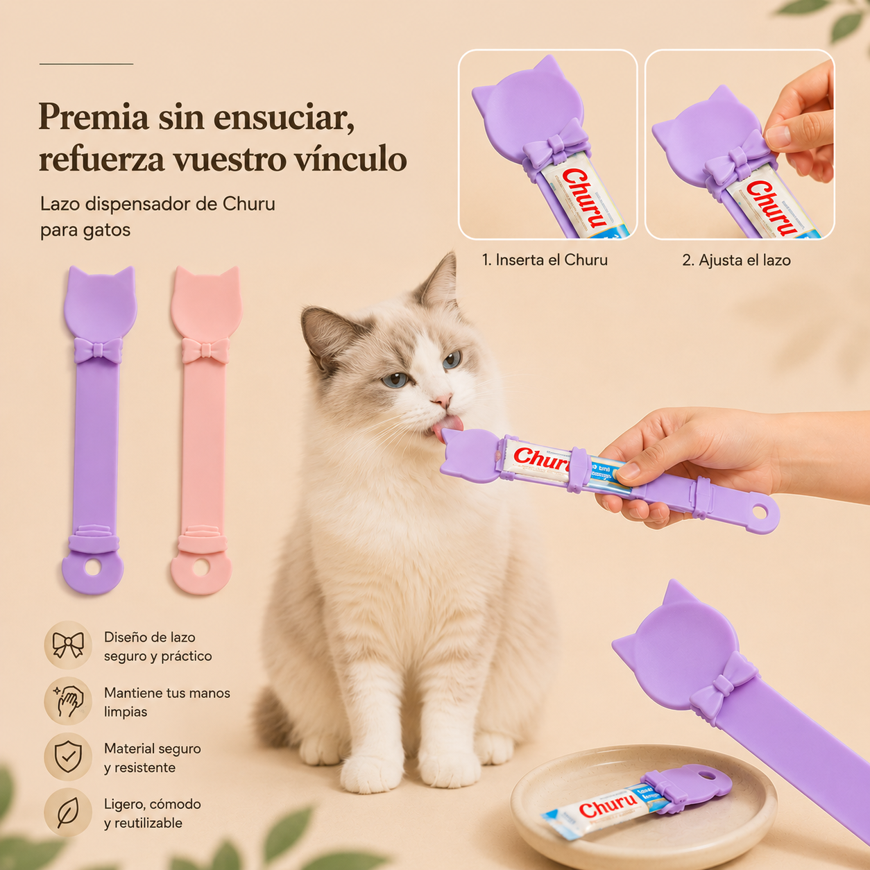 KIZUNA ChuruRoll | Dispensador para snacks líquidos