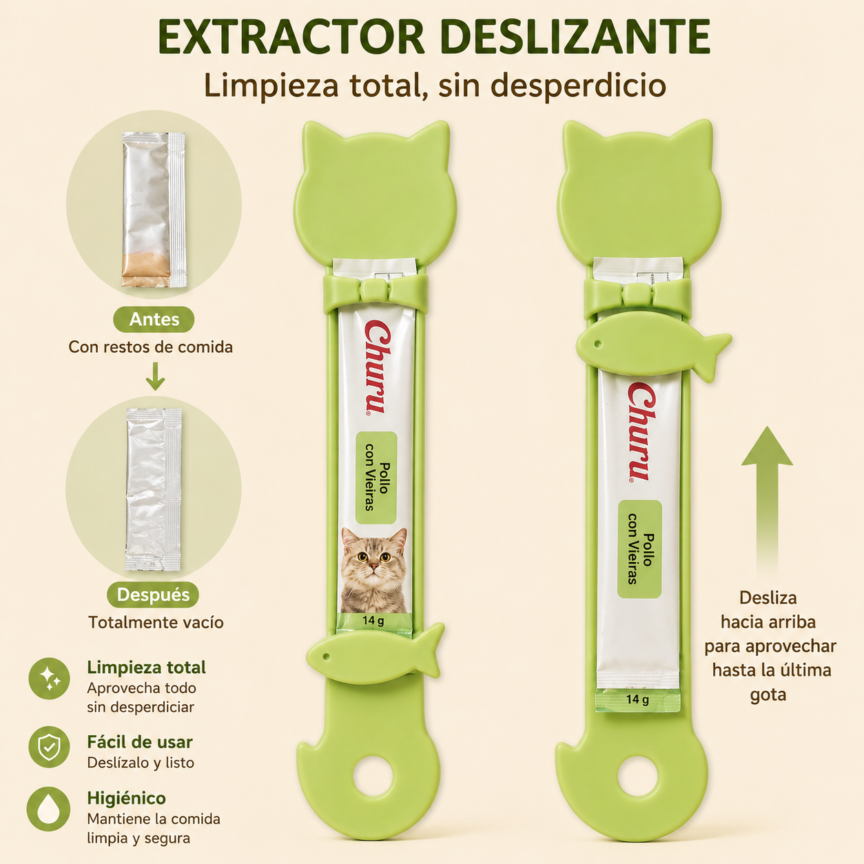 KIZUNA ChuruRoll | Dispensador para snacks líquidos