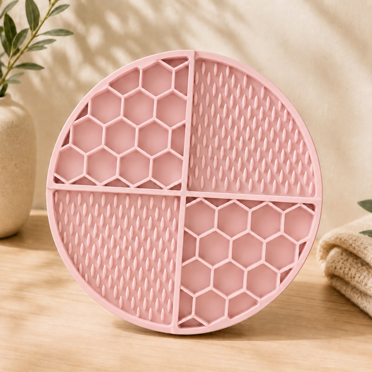 KIZUNA LickiMat | Alfombrilla Interactiva para Lamer Rosa