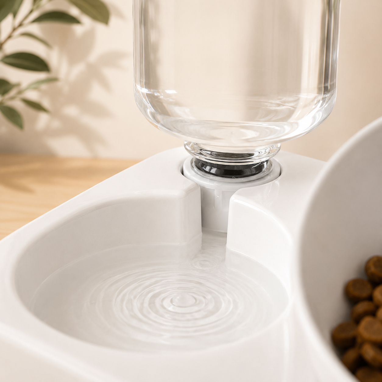 KIZUNA AquaBowl | Comedero Elevado con Dispensador de Agua