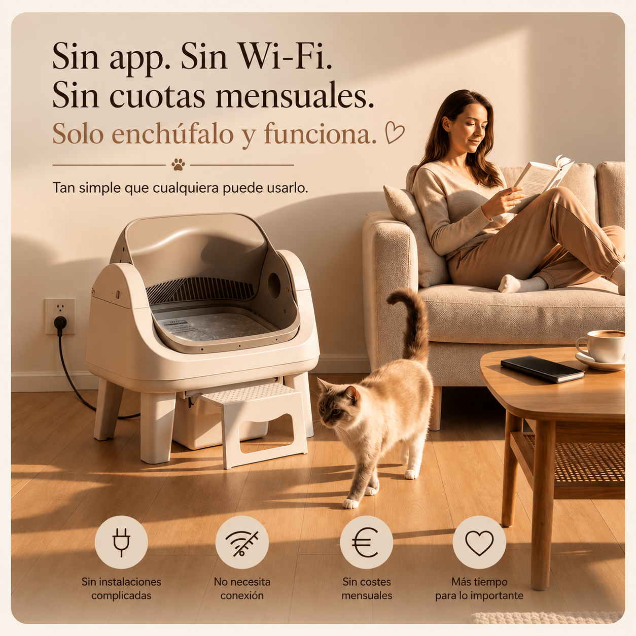 KIZUNA NekoClean | Arenero Automático Inteligente