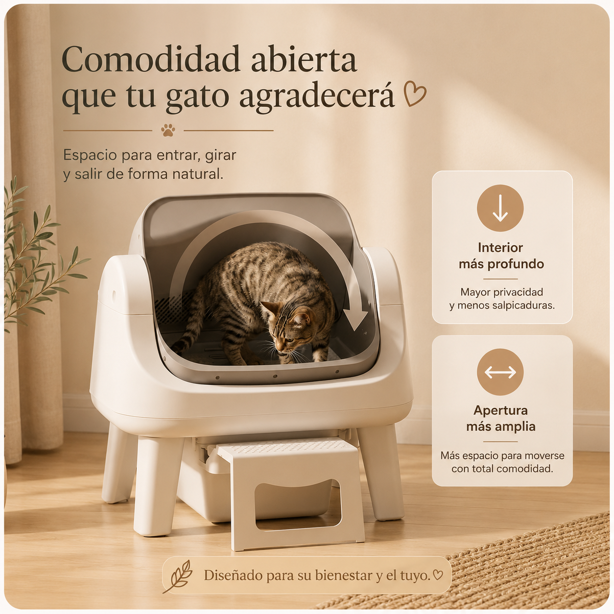 KIZUNA NekoClean | Arenero Automático Inteligente