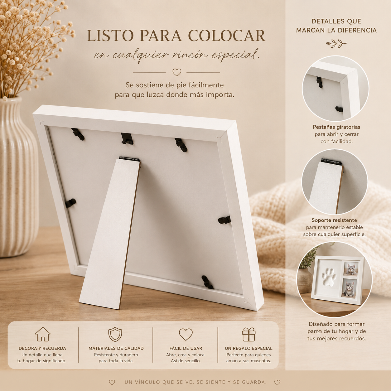 KIZUNA Huella Eterna™ | Marco de Huella y Foto