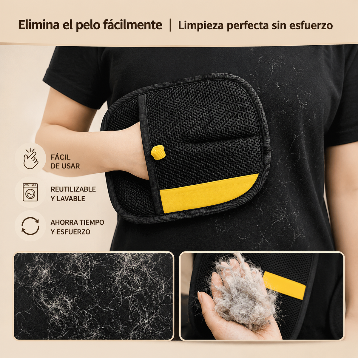 SoftRoll™ | Eliminador de Pelo para Hogar y Mascotas