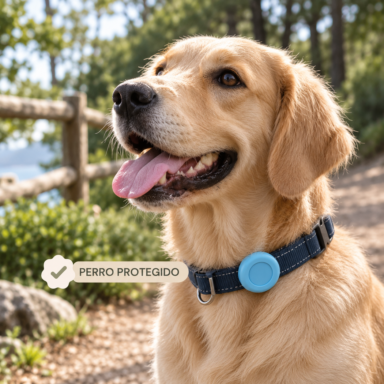Kizuna Guardian GPS | Localizador Inteligente para Perros y Gatos Azul