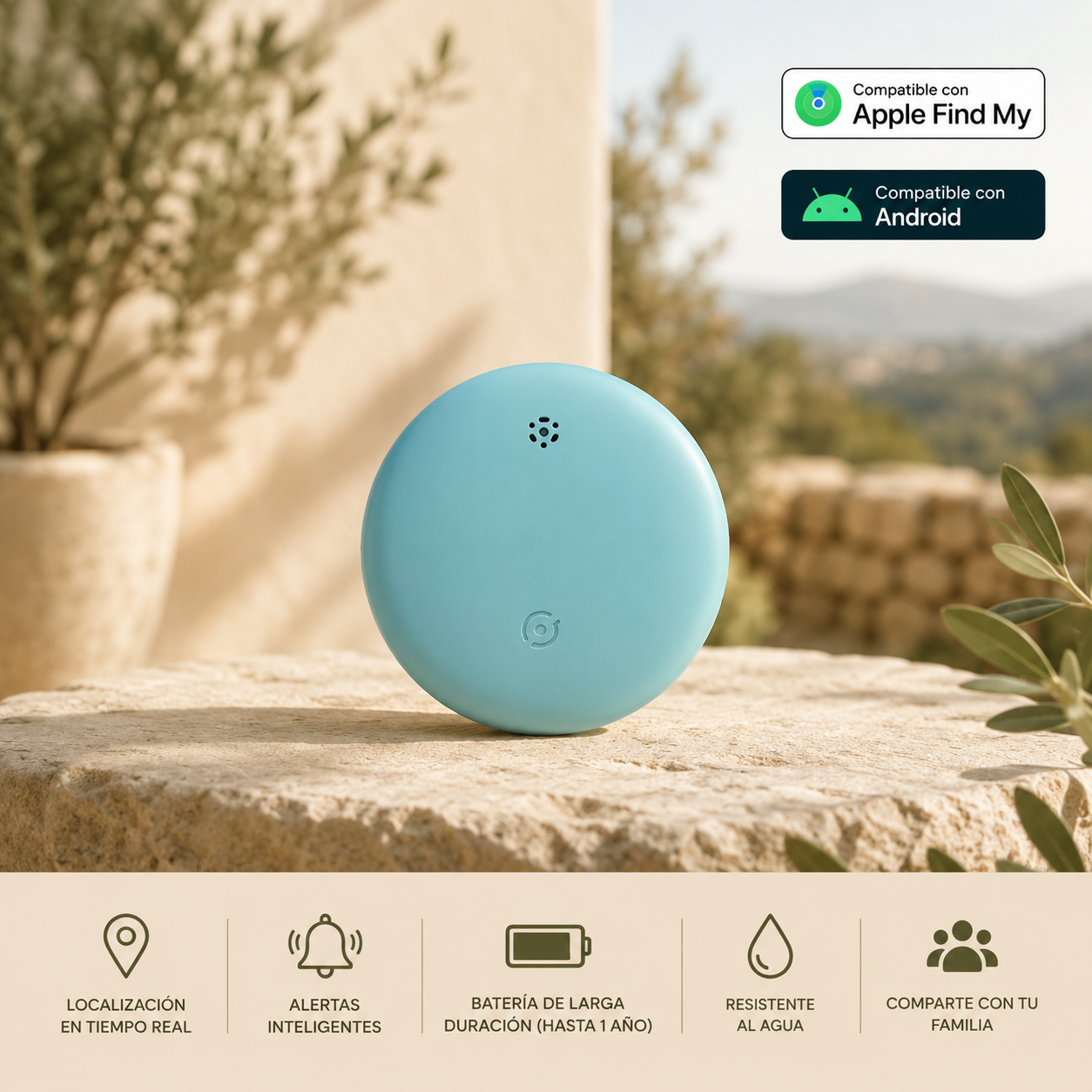 Kizuna Guardian GPS | Localizador Inteligente para Perros y Gatos Azul