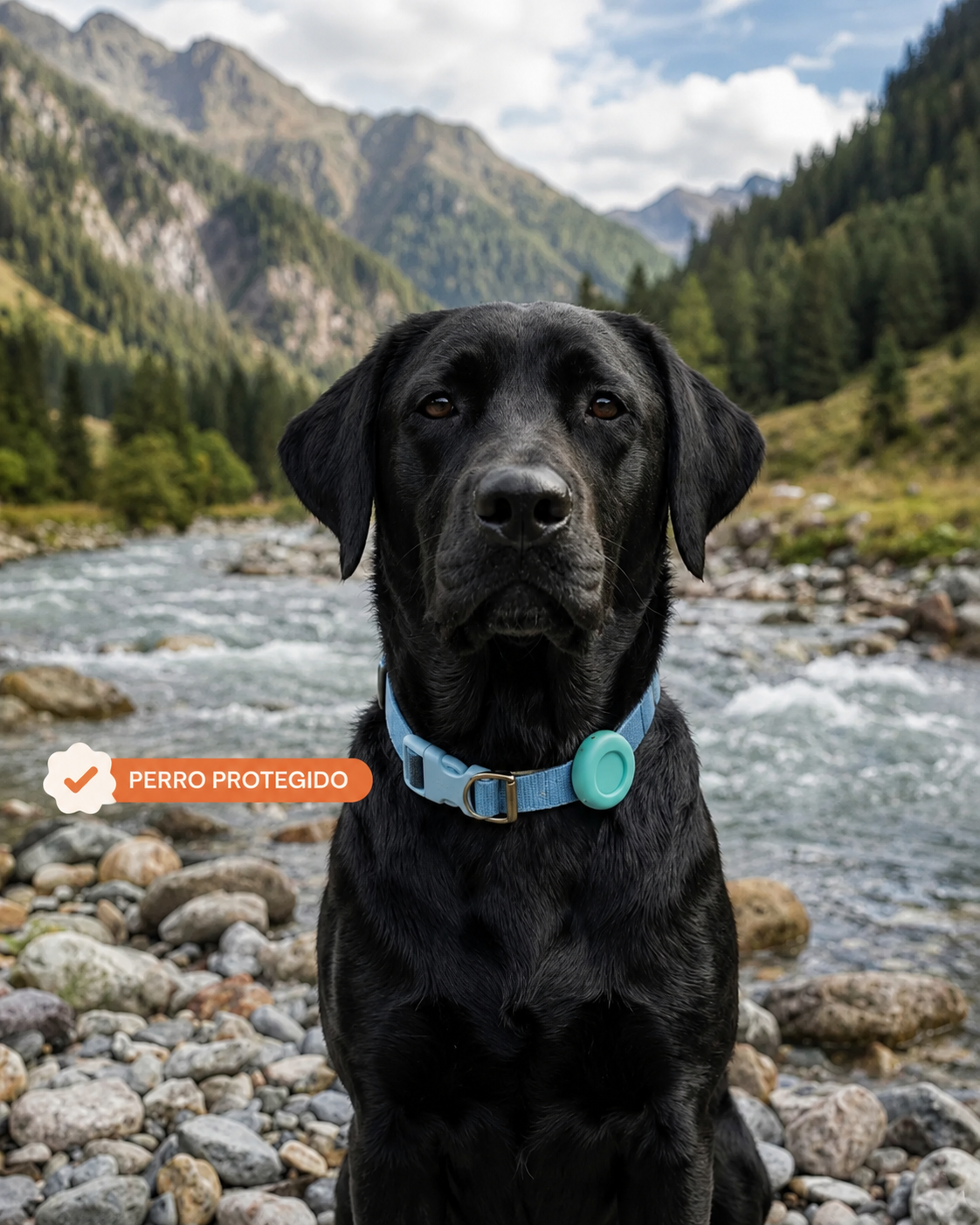 Kizuna Guardian GPS | Localizador Inteligente para Perros y Gatos Azul