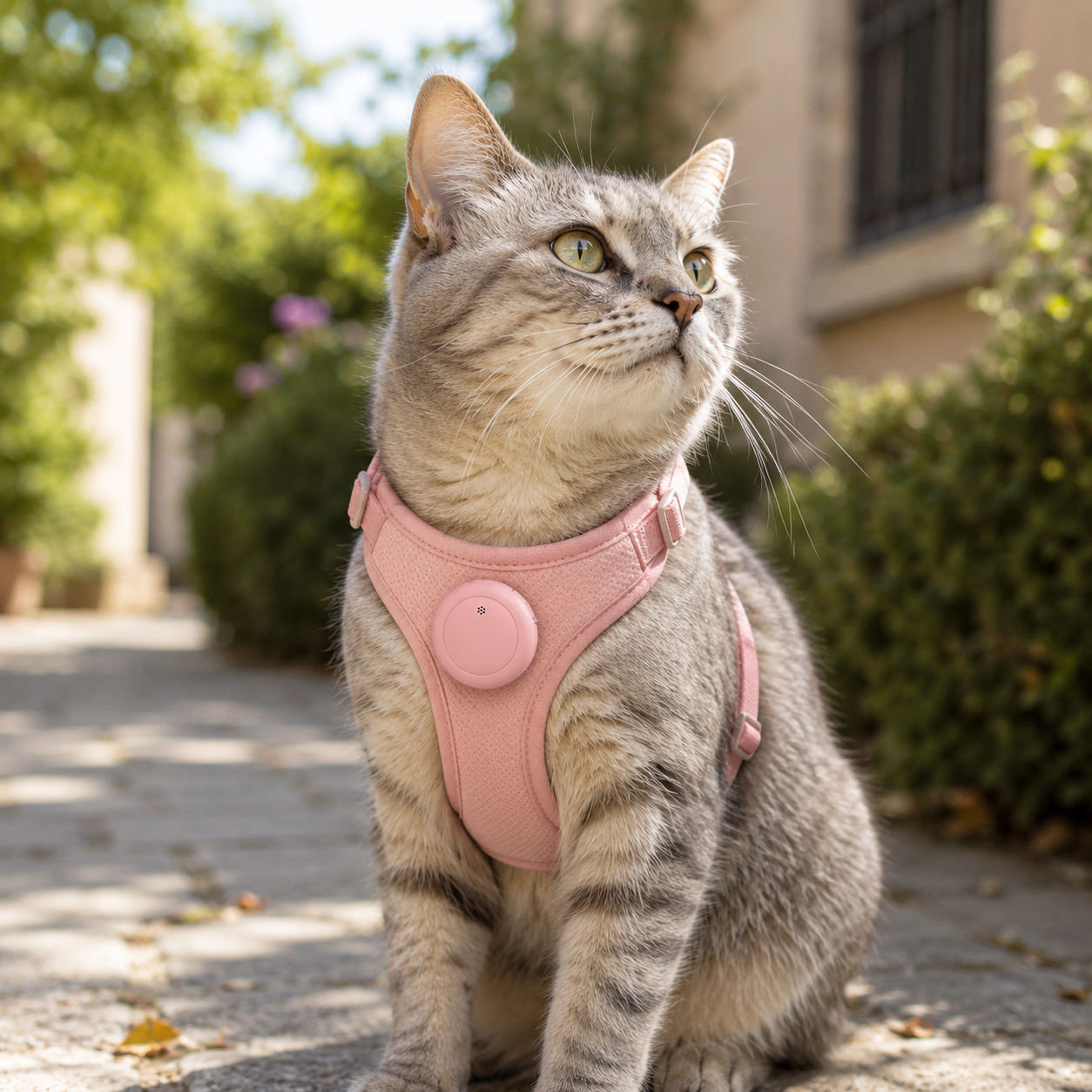 Kizuna Guardian GPS | Localizador Inteligente para Perros y Gatos Rosa
