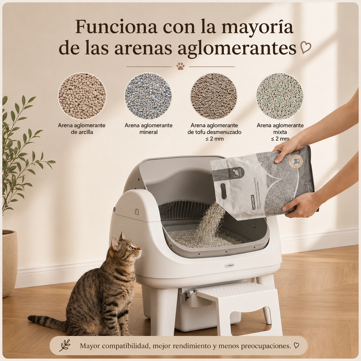 KIZUNA NekoClean | Arenero Automático Inteligente