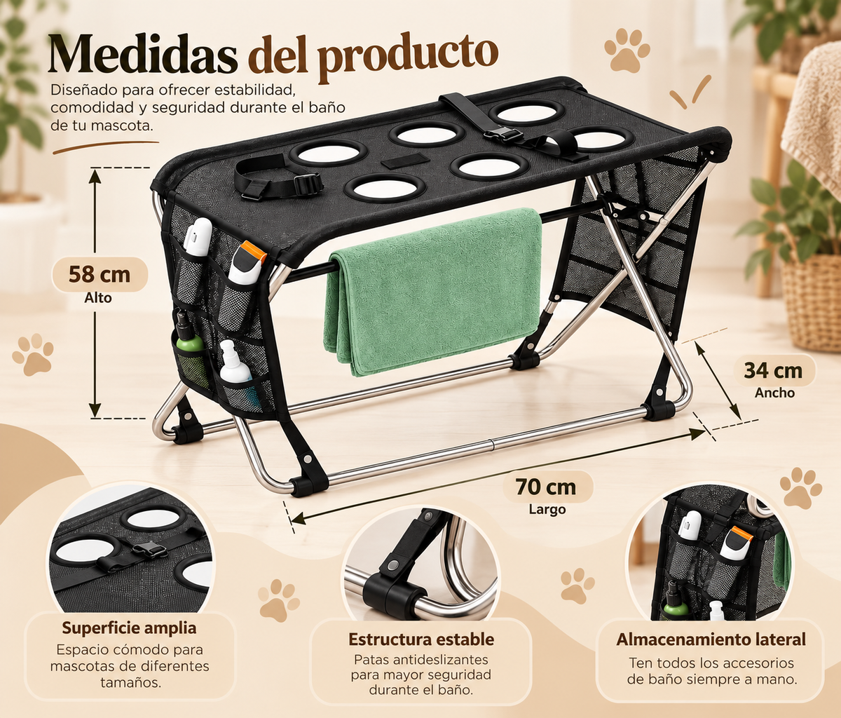 KIZUNA SPA | Estación de Baño para Perros y Gatos