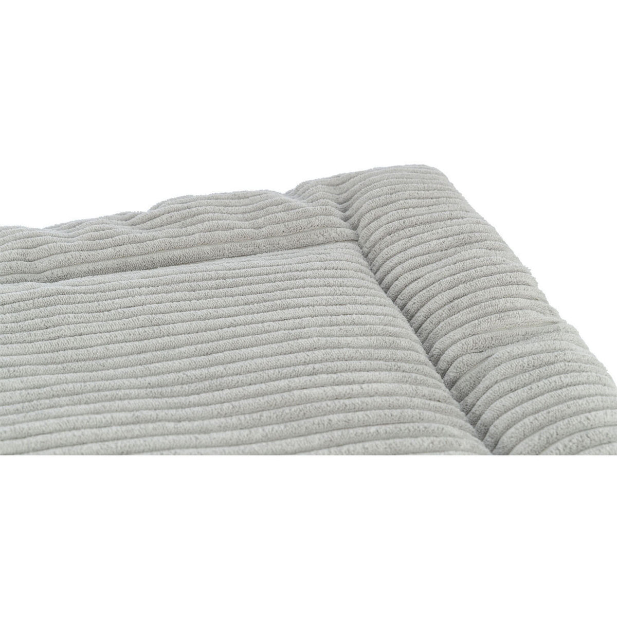 KIZUNA Jonna | Colchoneta Acolchada de Felpa Acanalada Gris