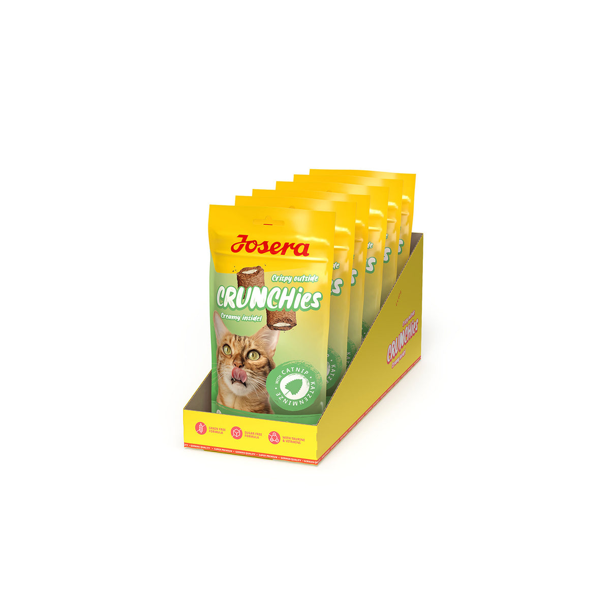Josera Crunchies con Hierba Gatera para Gatos – 60 g