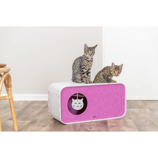 KIZUNA Merle | Cueva Interactiva 2 en 1 para Gatos