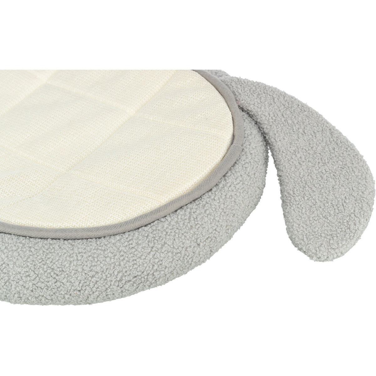 KIZUNA Junior | Cama Redonda de Peluche Teddy