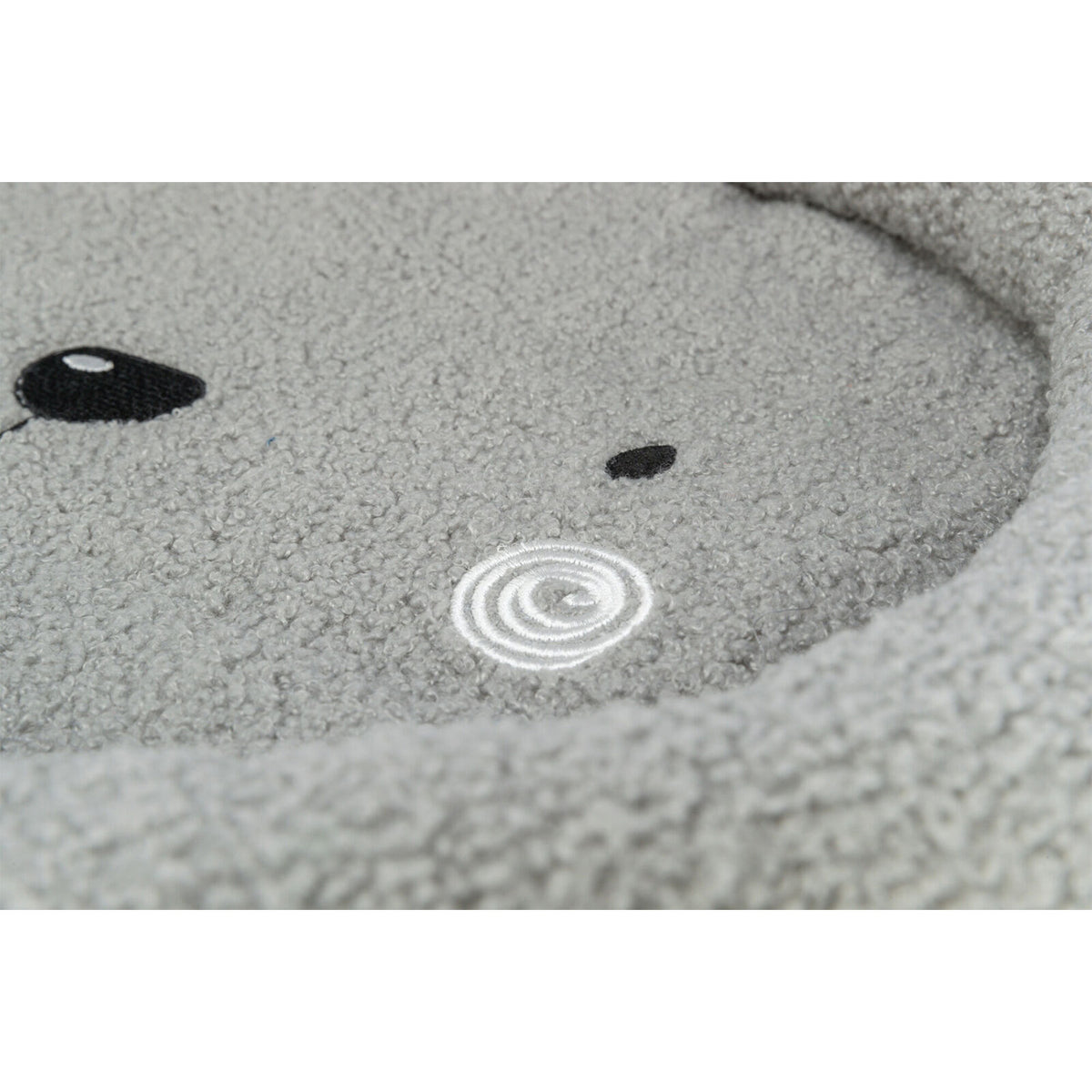 KIZUNA Junior | Cama Redonda de Peluche Teddy