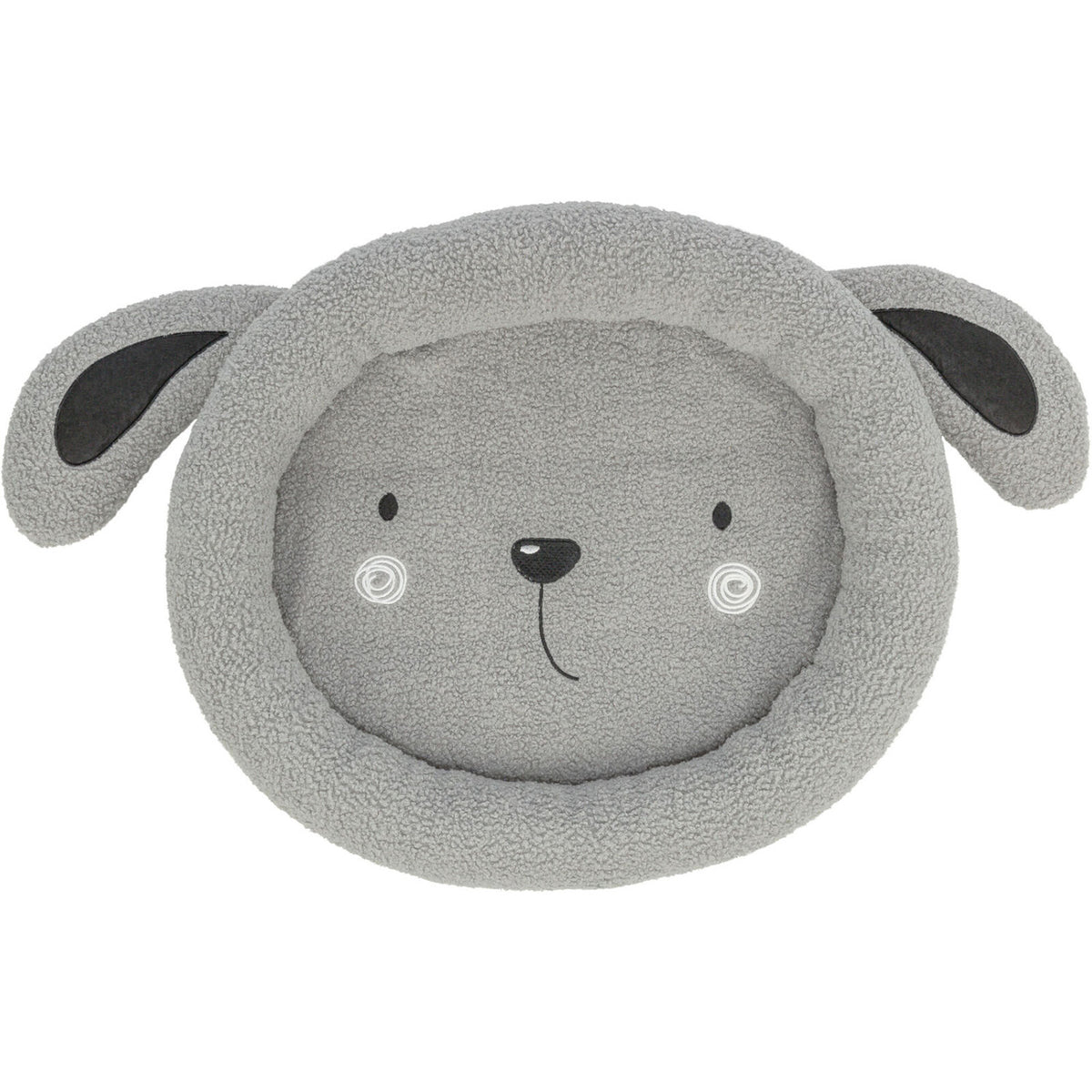 KIZUNA Junior | Cama Redonda de Peluche Teddy