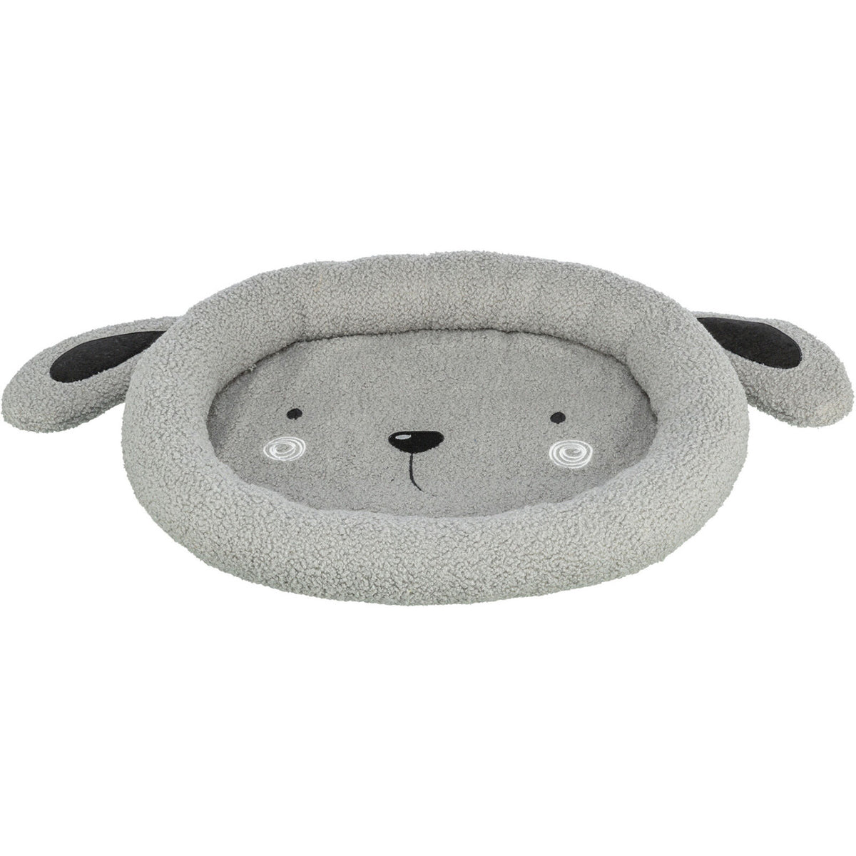KIZUNA Junior | Cama Redonda de Peluche Teddy