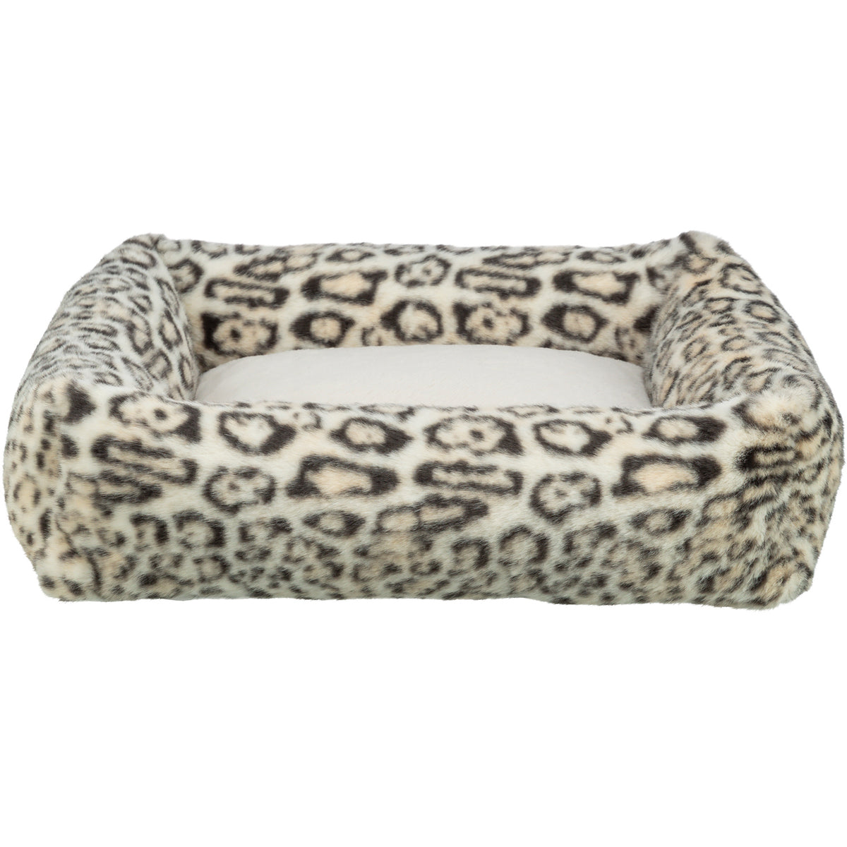 KIZUNA Leo | Cama de Felpa Suave con Diseño Leopardo