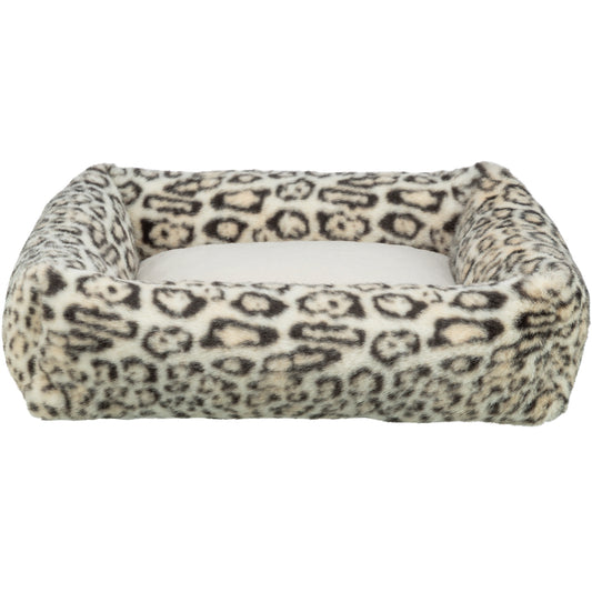KIZUNA Leo | Cama de Felpa Suave con Diseño Leopardo