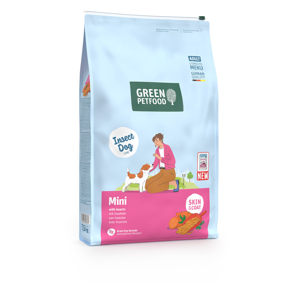 Green Petfood Mini Insects | Pienso sin Cereales para Perros Pequeños