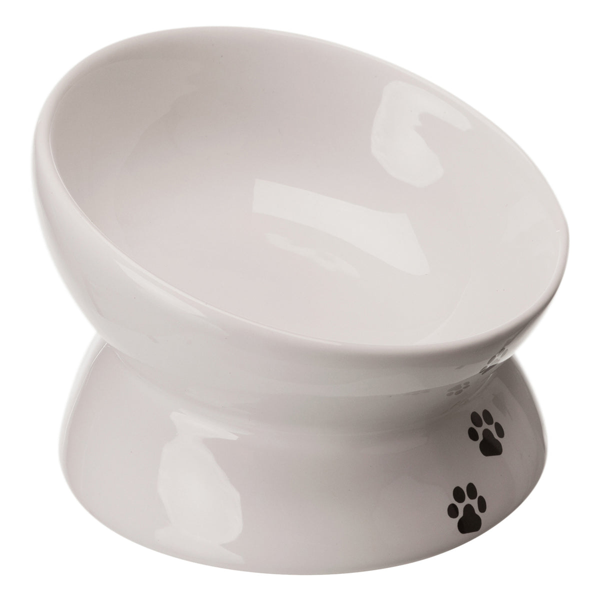 KIZUNA ErgoBowl | Comedero Elevado de Cerámica para Gatos