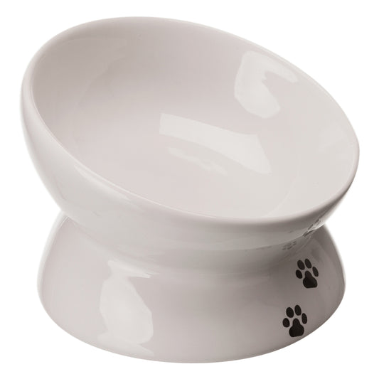 KIZUNA ErgoBowl | Comedero Elevado de Cerámica para Gatos