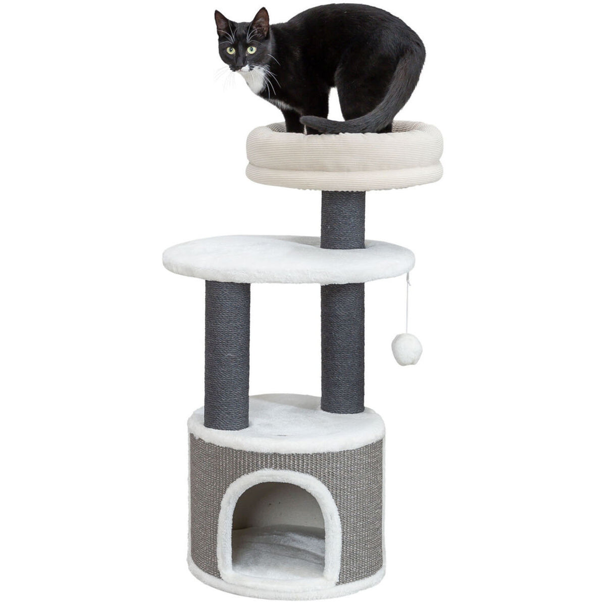 KIZUNA Marco | Rascador Premium con Cueva y Cama para Gatos