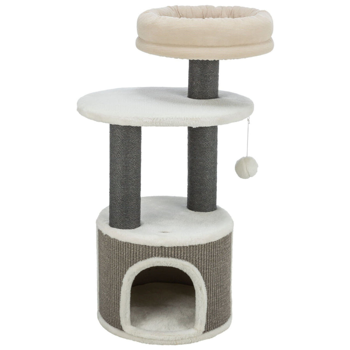 KIZUNA Marco | Rascador Premium con Cueva y Cama para Gatos