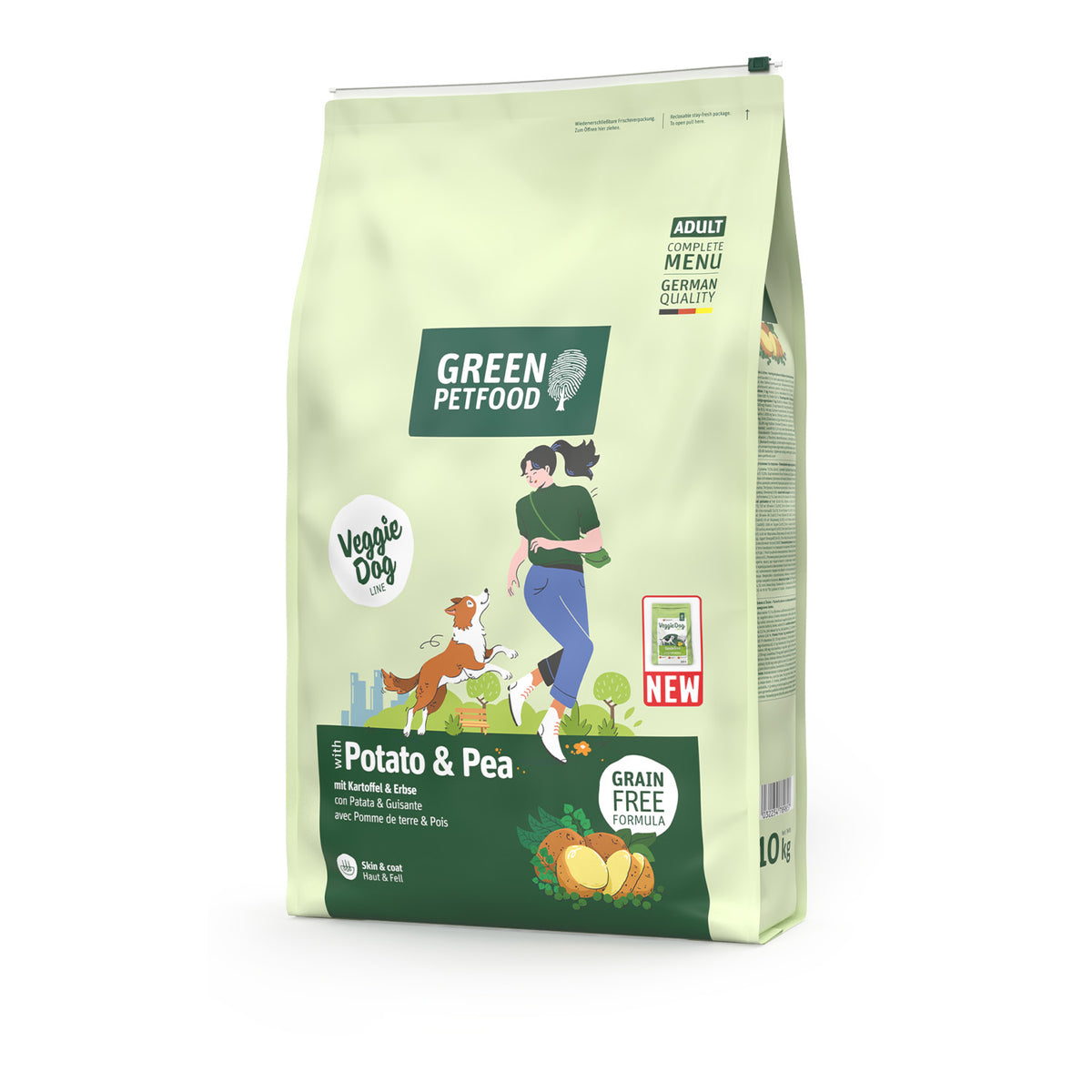 VeggieDog Potato & Pea | Pienso Vegetariano sin Cereales para Perros Adultos