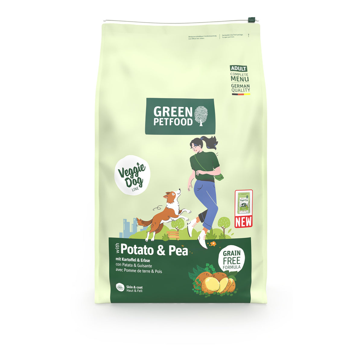 VeggieDog Potato & Pea | Pienso Vegetariano sin Cereales para Perros Adultos