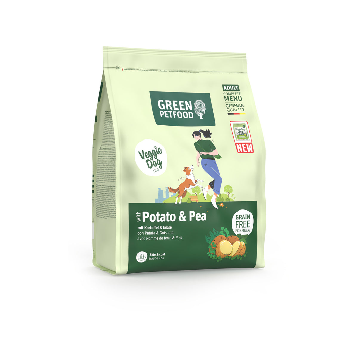 VeggieDog Potato & Pea | Pienso Vegetariano sin Cereales para Perros Adultos