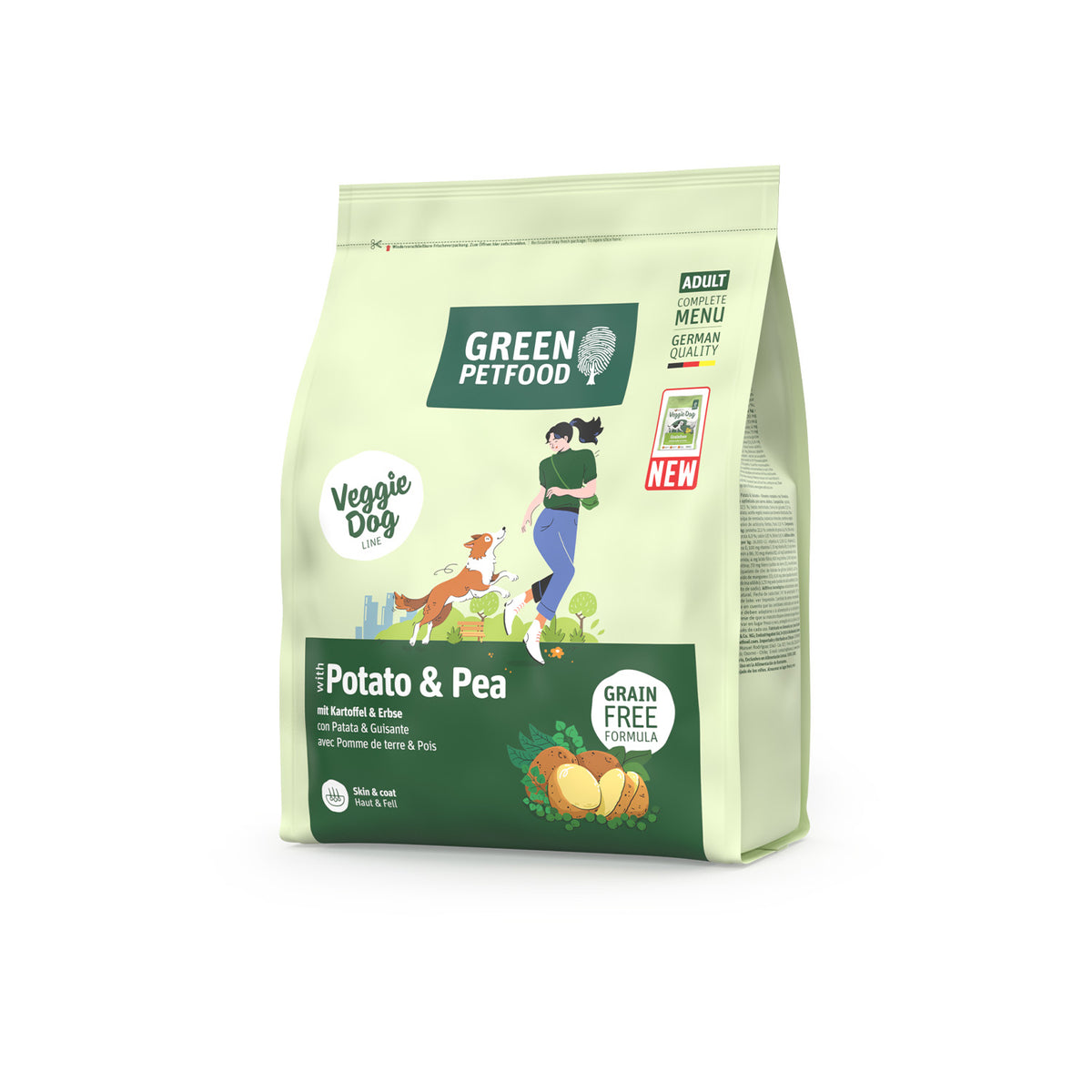 VeggieDog Potato & Pea | Pienso Vegetariano sin Cereales para Perros Adultos