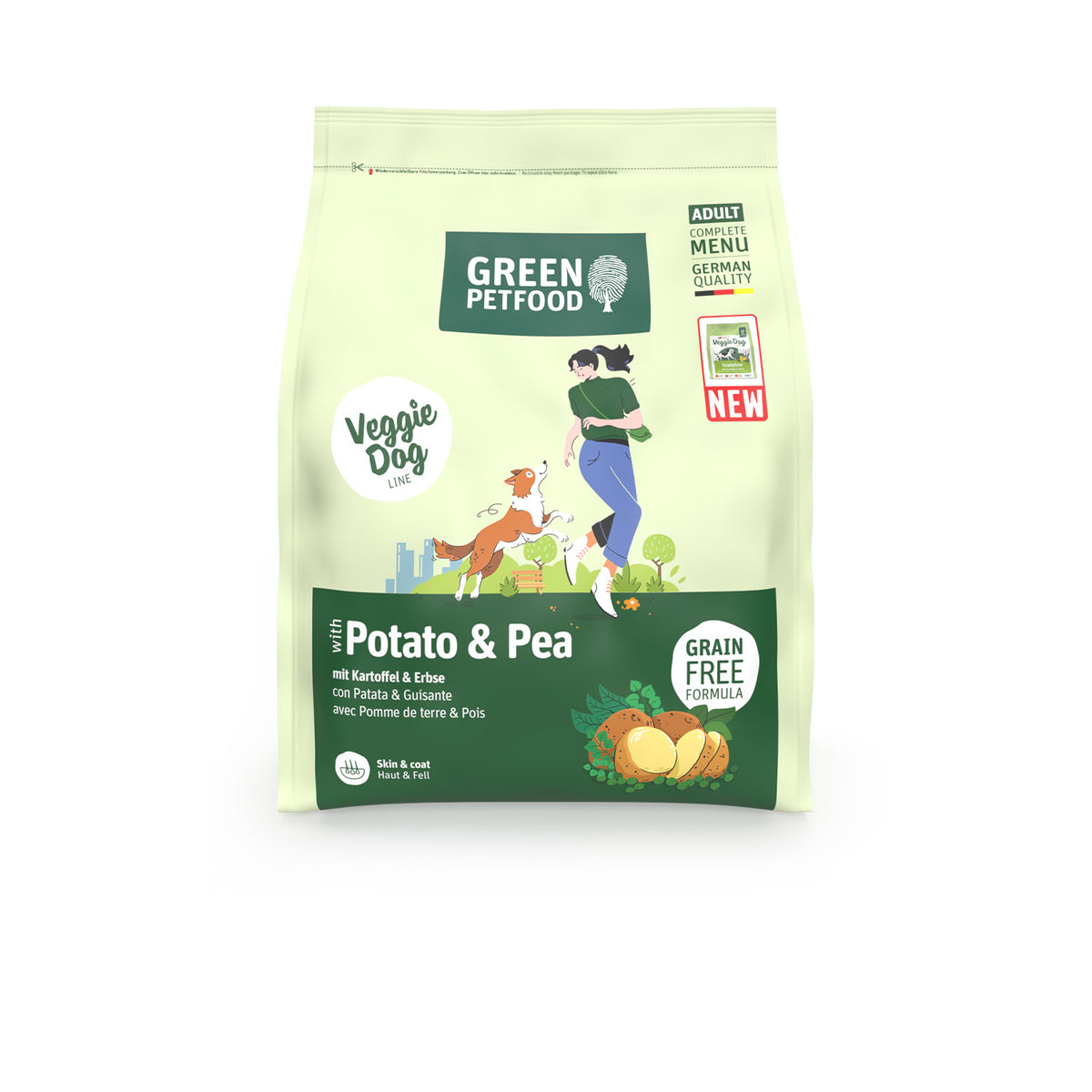VeggieDog Potato & Pea | Pienso Vegetariano sin Cereales para Perros Adultos