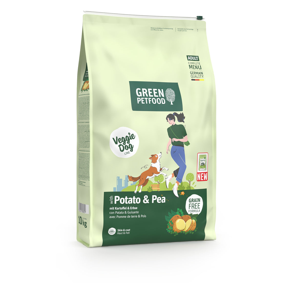 VeggieDog Potato & Pea | Pienso Vegetariano sin Cereales para Perros Adultos