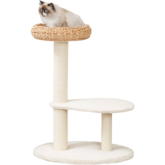 KIZUNA Albea | Rascador Premium con Cama Elevada para Gatos