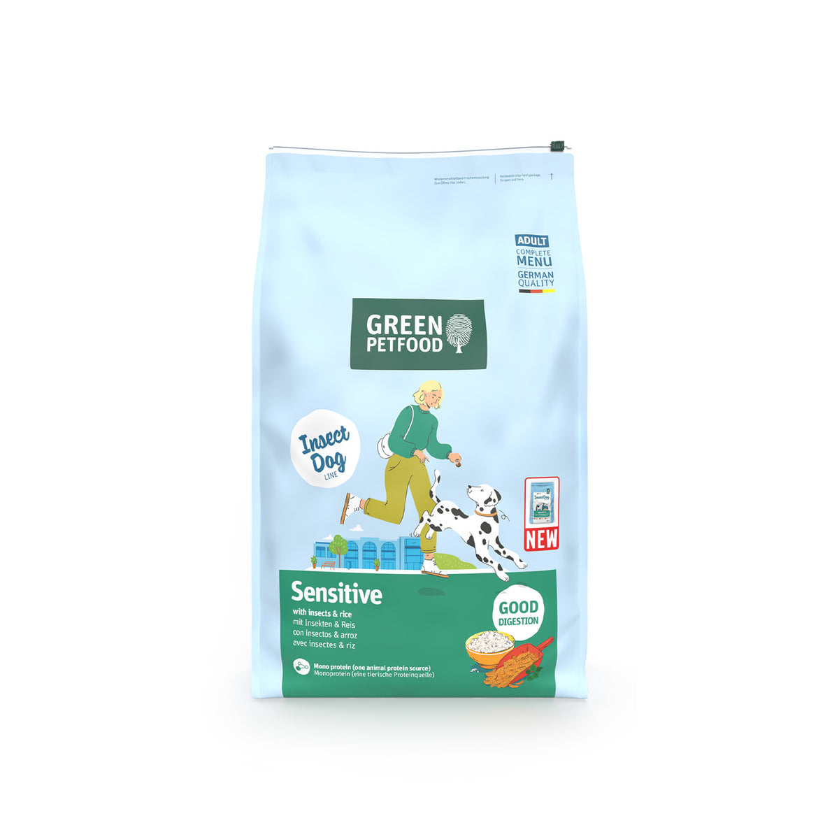 Green Petfood Sensitive Insects & Rice | Pienso Monoproteico para Perros Adultos