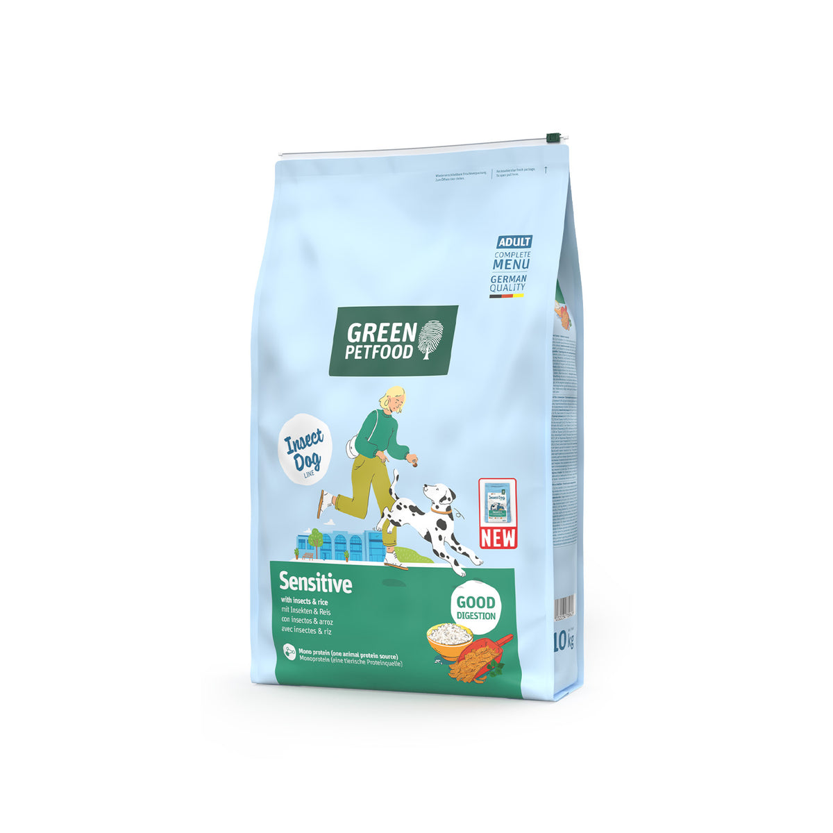 Green Petfood Sensitive Insects & Rice | Pienso Monoproteico para Perros Adultos