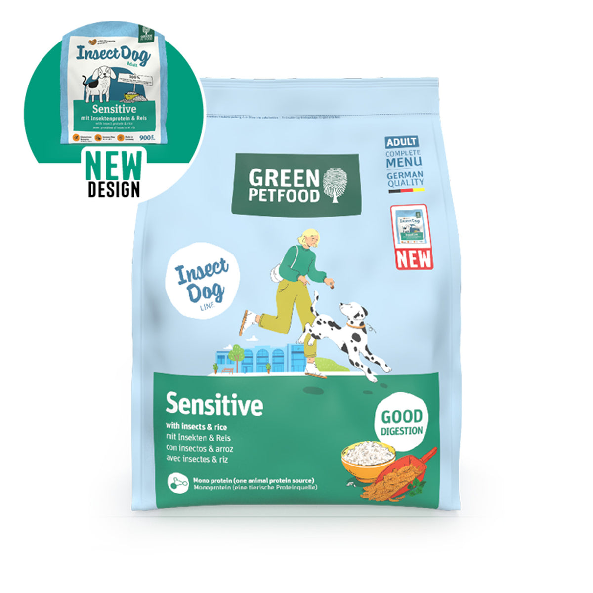 Green Petfood Sensitive Insects & Rice | Pienso Monoproteico para Perros Adultos