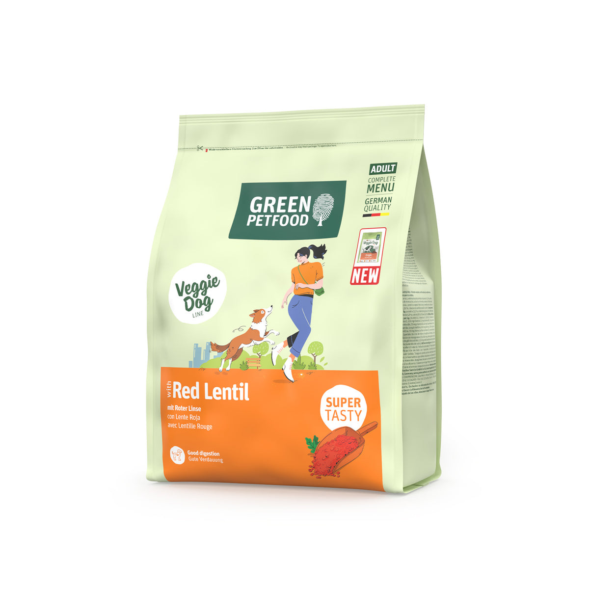 VeggieDog Red Lentil | Pienso Vegetariano con Lenteja Roja para Perros Adultos