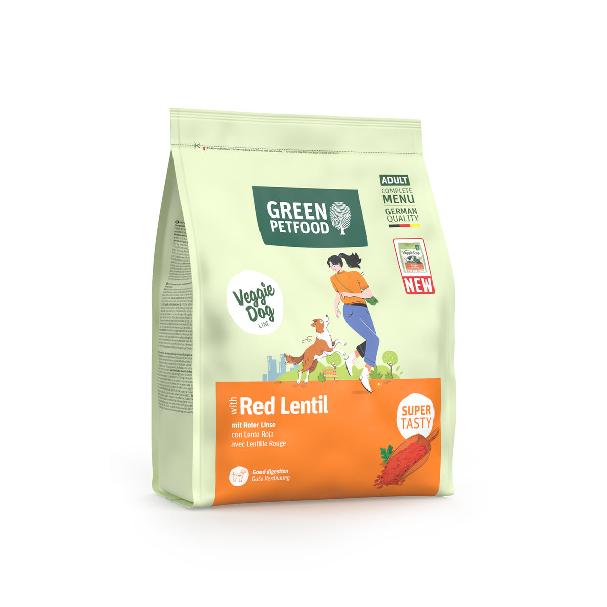 VeggieDog Red Lentil | Pienso Vegetariano con Lenteja Roja para Perros Adultos